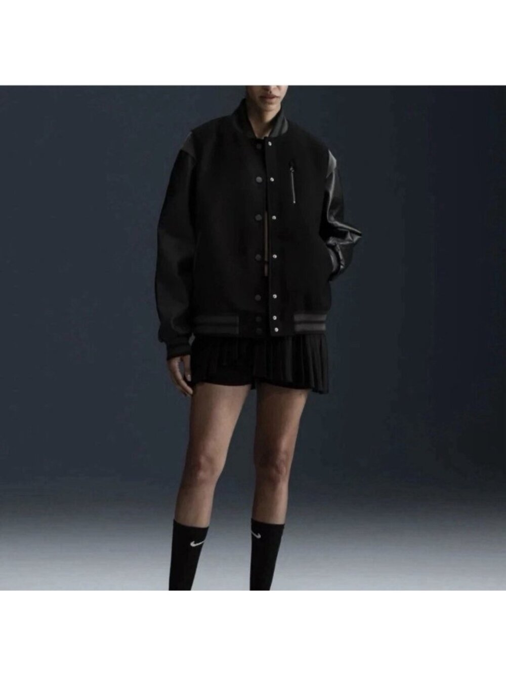 Nike Destroyer Jacket Size Large Womens Black Anthracite Sportswear Classic $500